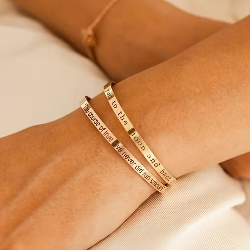 Personalized Coordinate Bracelet – Custom Jewelry Gift for Friends & Bridesmaids