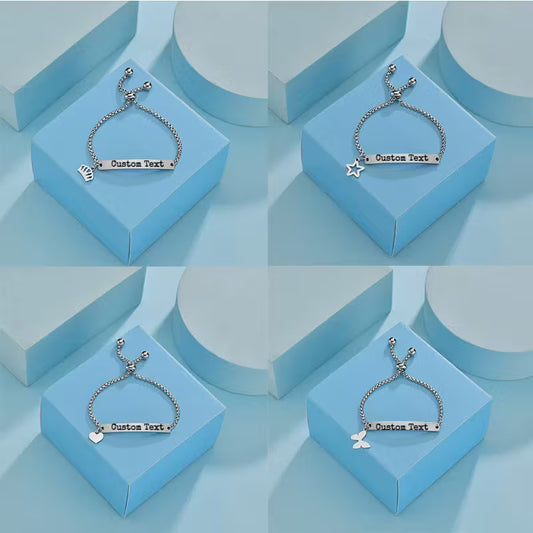 Engraved Name Bracelet or Anklet – Custom Jewelry for Men & Women