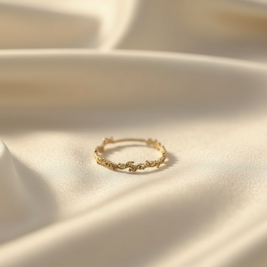 Vintage Silver Ring – Elegant Retro Asymmetric Design for Women