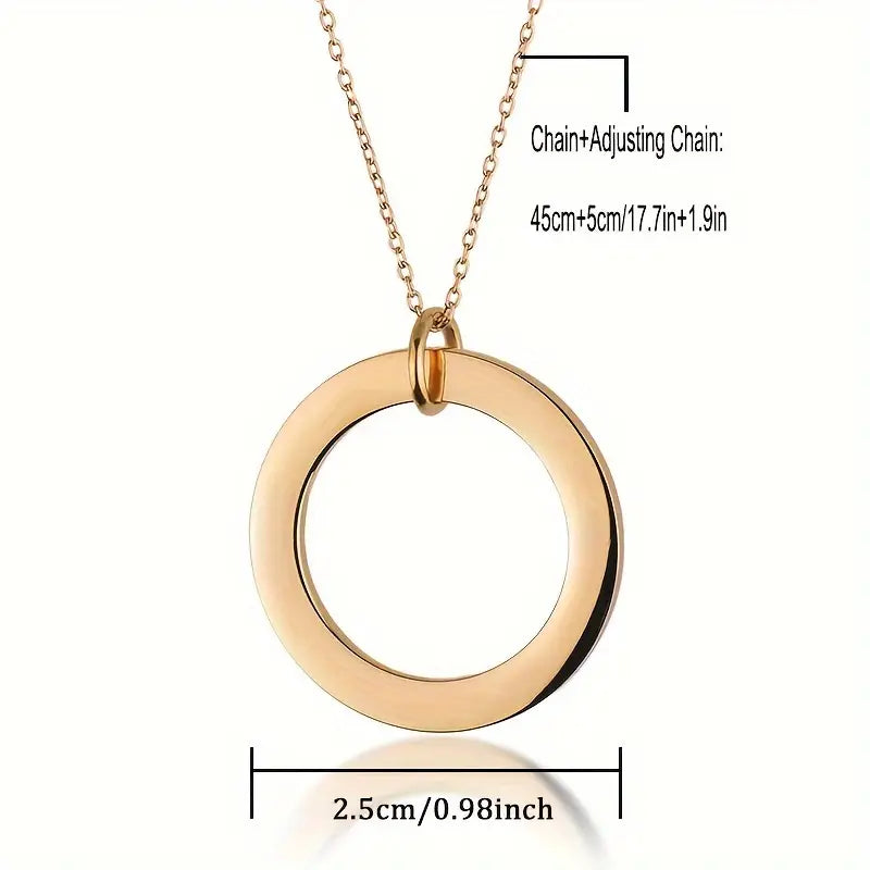 Personalized Halo Necklace – Engraved Y2K Jewellery Gift