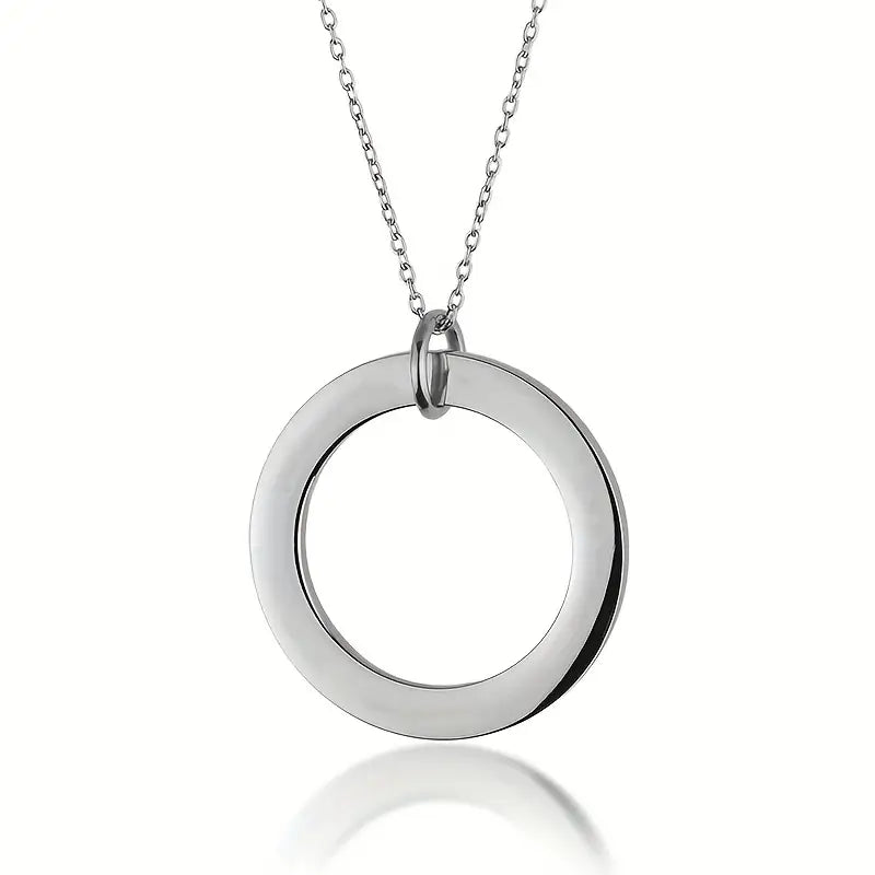 Personalized Halo Necklace – Engraved Y2K Jewellery Gift