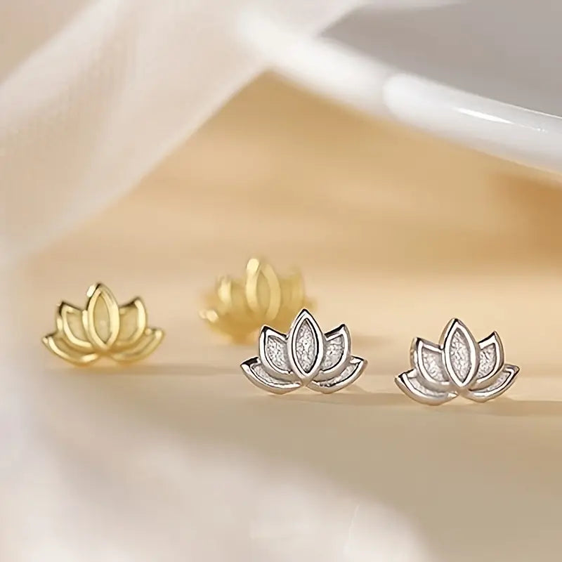 Elegant Lotus Earrings | Hypoallergenic Fashion Jewellery