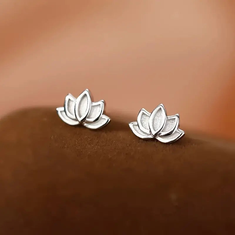 Elegant Lotus Earrings | Hypoallergenic Fashion Jewellery