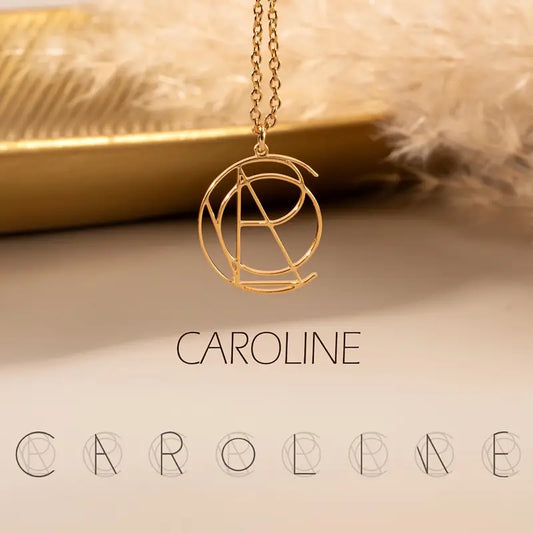 Elegant Custom Name Necklace – Minimalist Geometric Jewellery Gift for Women