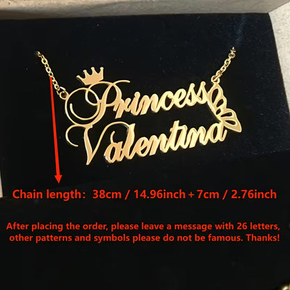 Personalized Golden Name Necklace – Stainless Steel Boho Jewelry