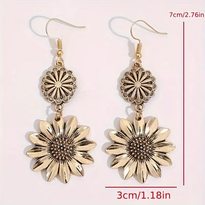 Elegant Lightweight Gold Dangle Earrings