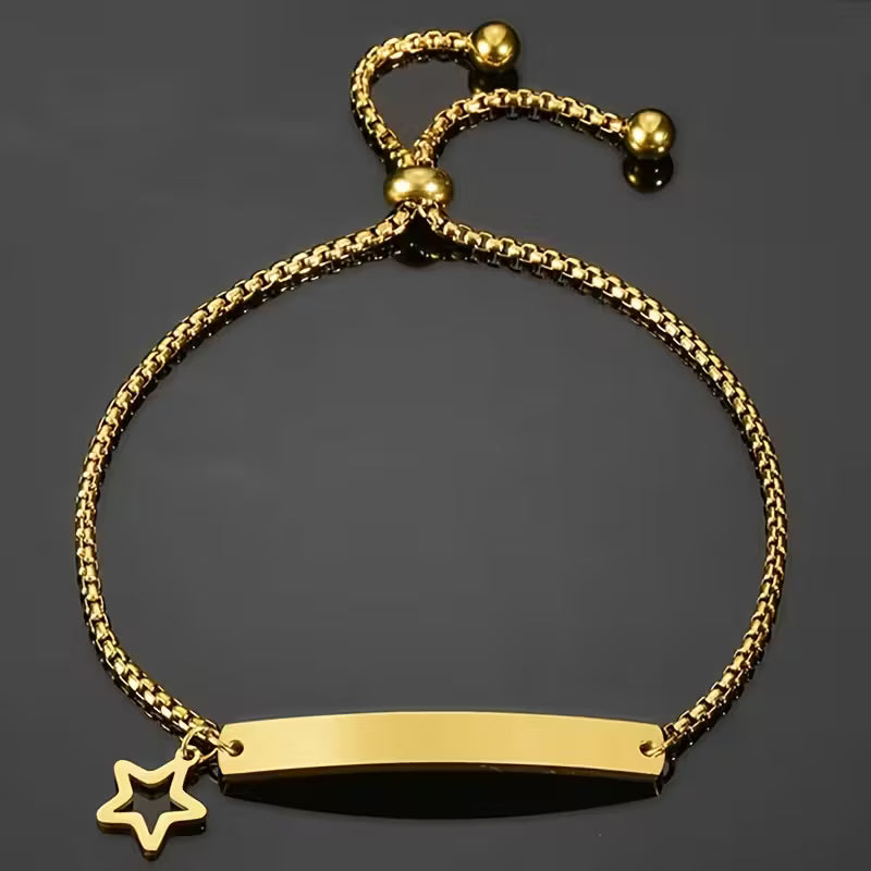 Engraved Name Bracelet or Anklet – Custom Jewelry for Men & Women