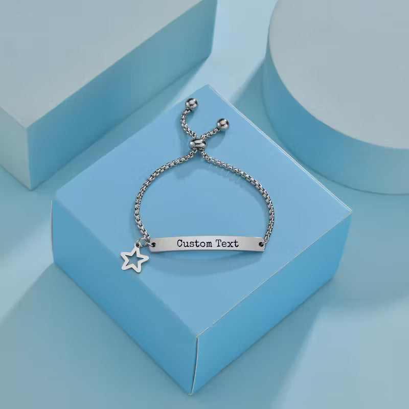 Engraved Name Bracelet or Anklet – Custom Jewelry for Men & Women
