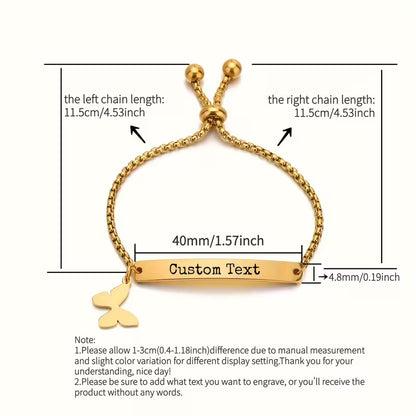 Engraved Name Bracelet or Anklet – Custom Jewelry for Men & Women