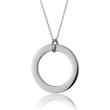 Personalized Halo Necklace – Engraved Y2K Jewellery Gift
