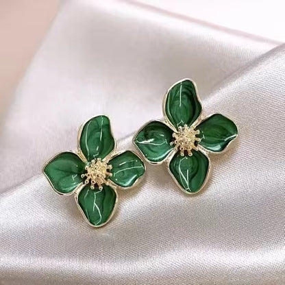 Korean Retro Flower Earrings – Fashion Jewelry Gift