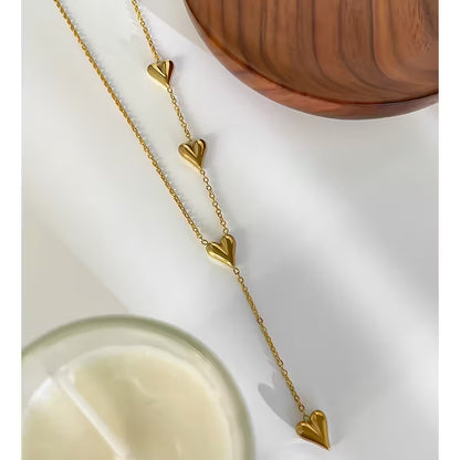 Layered Heart Pendant Necklace – Elegant Gold Jewellery