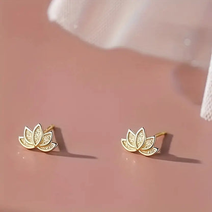 Elegant Lotus Earrings | Hypoallergenic Fashion Jewellery