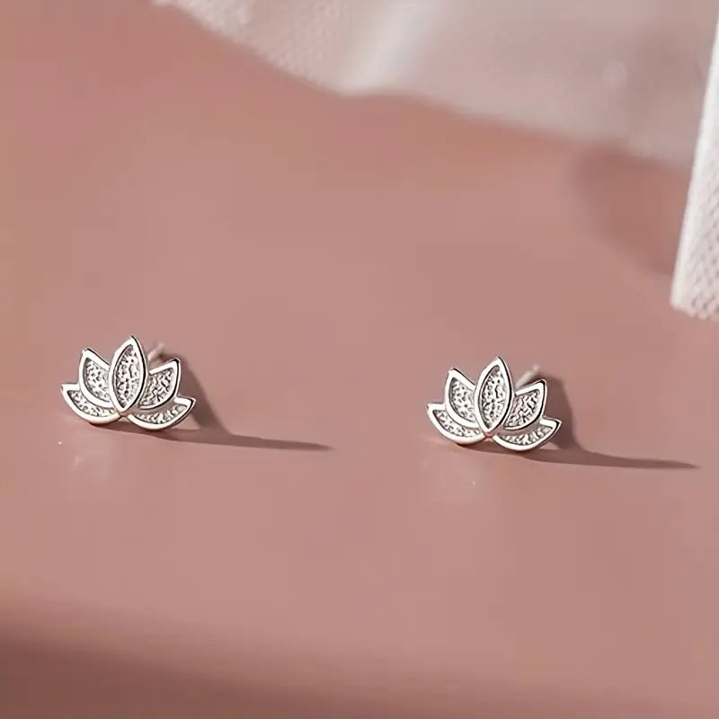 Elegant Lotus Earrings | Hypoallergenic Fashion Jewellery