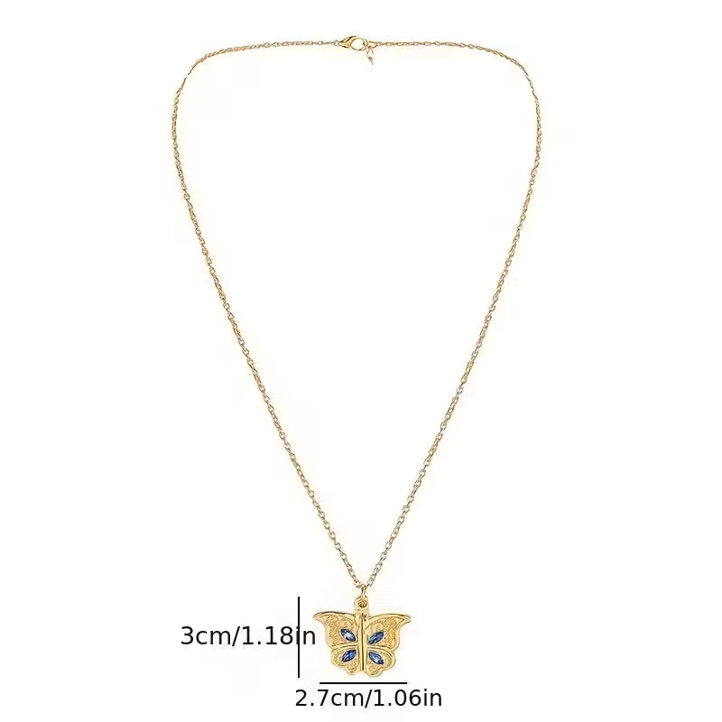 Openable Butterfly Pendant Necklace – Valentine’s Day Gift