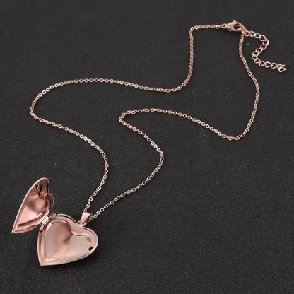 Personalized Heart Pendant Necklace – Custom Photo & Engraved Jewelry