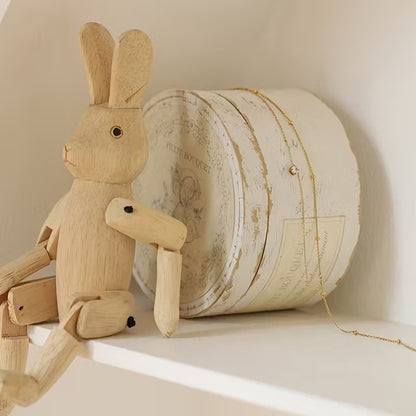 Golden-Plated Double Layer Rhinestone Necklace