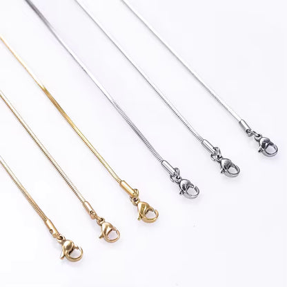 Snake Chain Necklace for Men & Women | Durable Stainless Steel