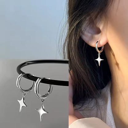 Sterling Silver Star Tassel Earrings – Simple Fashion Jewelry